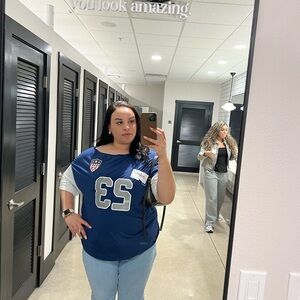 Blue Jersey with White Number 23